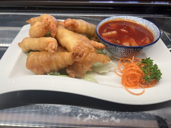 70.Beignet de scampis a la_ sauce aigre-douce